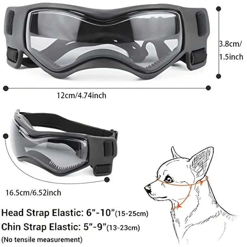 UV Protective Dog Goggles – Cool Sunglasses for Small & Medium Breeds