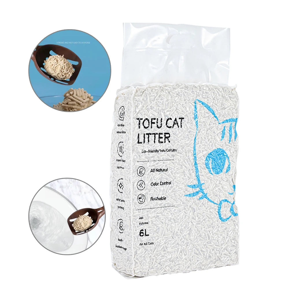 BEST High-Quality Natural 2MM Tofu Cat Litter – Premium Pet Product for Pet Shops | Eco-Friendly, Clumping, and Odor Control